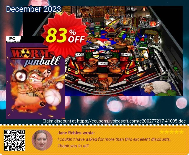 Worms Pinball PC tidak masuk akal sales Screenshot