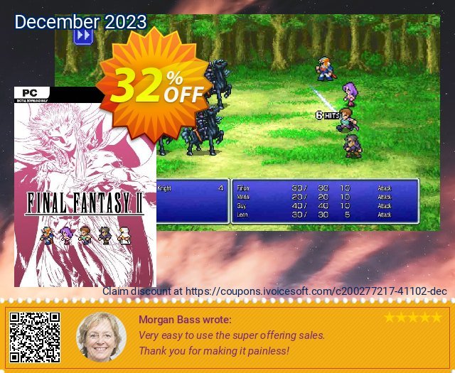 Final Fantasy II Pixel Remaster PC 了不起的 产品销售 软件截图