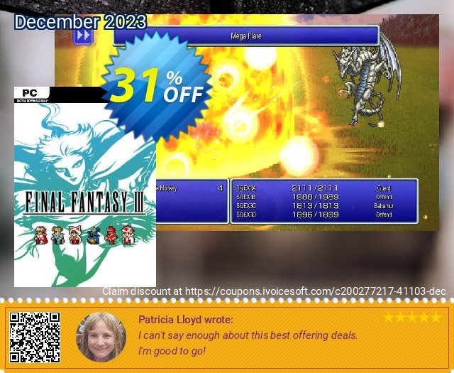 Final Fantasy III Pixel Remaster PC discount 31% OFF, 2024 World Ovarian Cancer Day promotions. Final Fantasy III Pixel Remaster PC Deal 2024 CDkeys