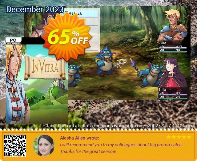 In Vitra - JRPG Adventure PC klasse Preisnachlass Bildschirmfoto