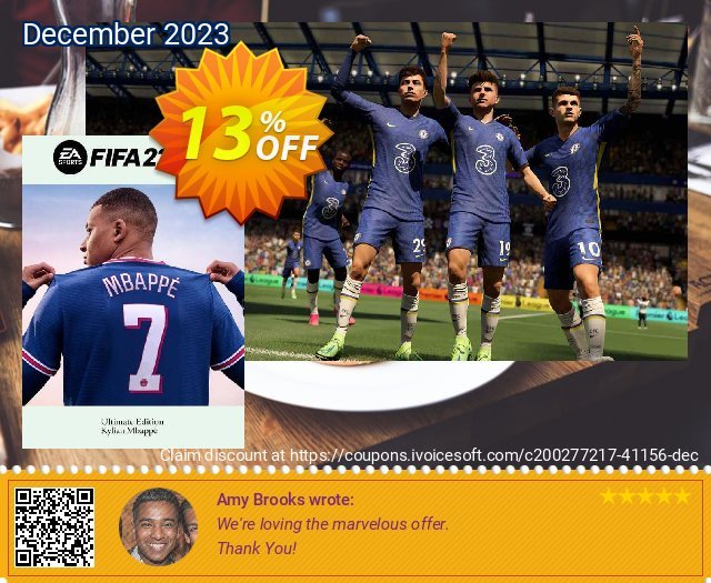 Fifa 22 Ultimate Edition PC discount 13% OFF, 2024 April Fools' Day offering sales. Fifa 22 Ultimate Edition PC Deal 2024 CDkeys