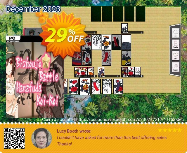 Bishoujo Battle: Hanafuda Koi-Koi PC menakuntukan sales Screenshot