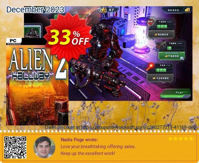 Alien Hallway 2 PC khusus kode voucher Screenshot