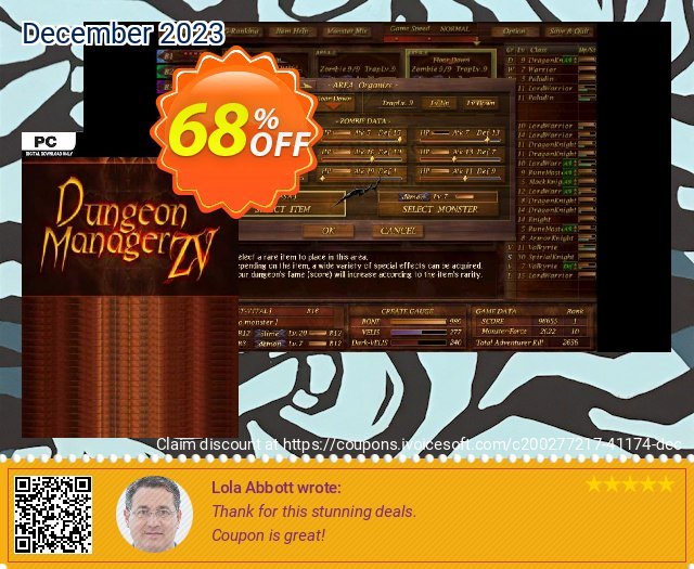 Dungeon Manager ZV PC tersendiri voucher promo Screenshot