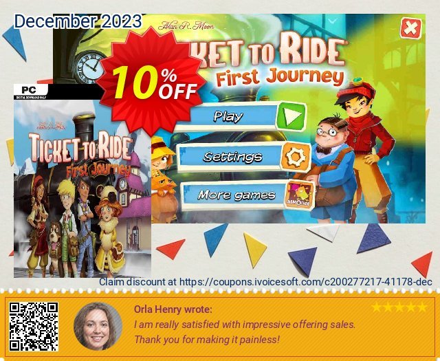 Ticket to Ride: First Journey PC atemberaubend Preisnachlässe Bildschirmfoto