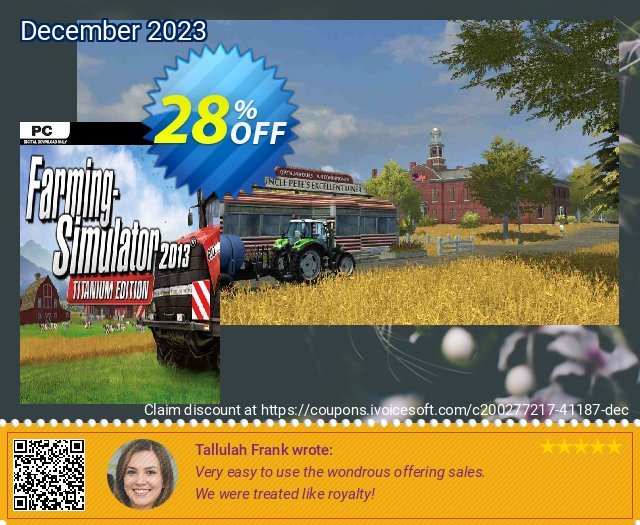 Farming Simulator 2013 Titanium Edition PC Exzellent Außendienst-Promotions Bildschirmfoto