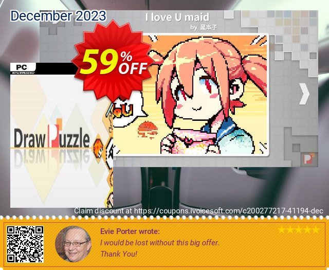 Draw Puzzle PC menakuntukan promo Screenshot