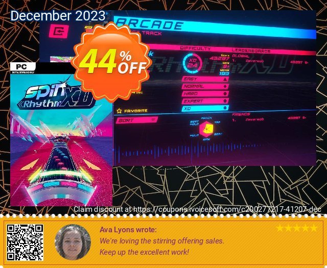 Spin Rhythm XD PC discount 44% OFF, 2024 Easter Day promo sales. Spin Rhythm XD PC Deal 2024 CDkeys