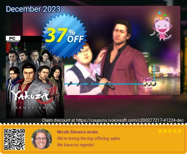 Yakuza 4 Remastered PC umwerfenden Preisnachlass Bildschirmfoto