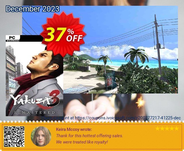 Yakuza 3 Remastered PC discount 37% OFF, 2024 World Heritage Day offering deals. Yakuza 3 Remastered PC Deal 2024 CDkeys
