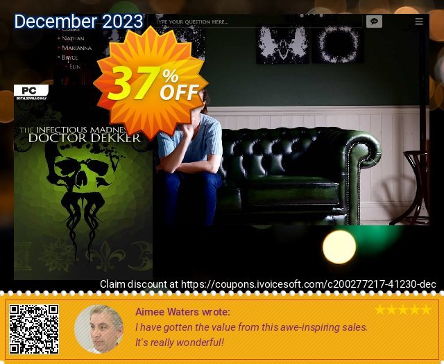 The Infectious Madness of Doctor Dekker PC discount 37% OFF, 2024 World Heritage Day offering sales. The Infectious Madness of Doctor Dekker PC Deal 2024 CDkeys