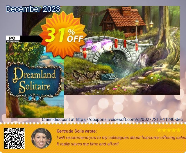 Dreamland Solitaire PC discount 31% OFF, 2024 World Heritage Day offer. Dreamland Solitaire PC Deal 2024 CDkeys
