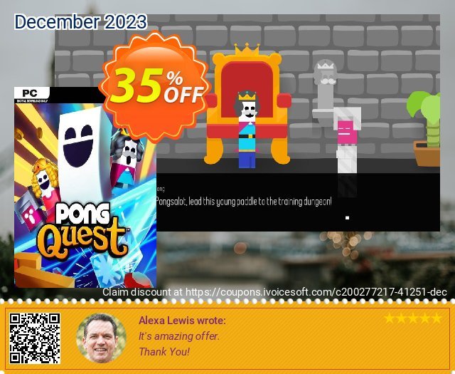 Pong Quest PC discount 35% OFF, 2024 Mother Day offering sales. Pong Quest PC Deal 2024 CDkeys