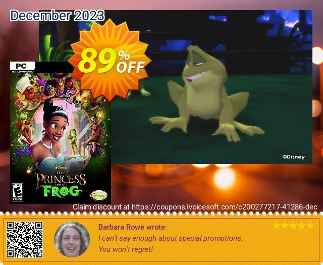 Disney The Princess and the Frog PC 口が開きっ放し 昇進させること スクリーンショット