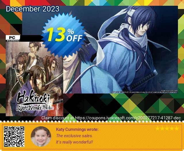 Hakuoki: Kyoto Winds PC aufregende Verkaufsförderung Bildschirmfoto
