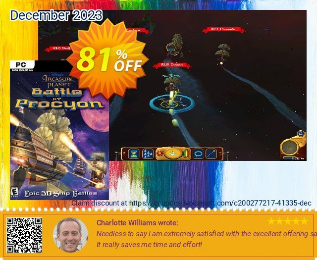 Disney&#039;s Treasure Planet Battle of Procyon PC gemilang penawaran promosi Screenshot