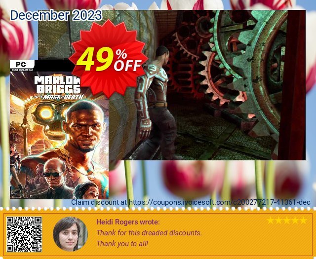 Marlow Briggs and the Mask of Death PC teristimewa voucher promo Screenshot