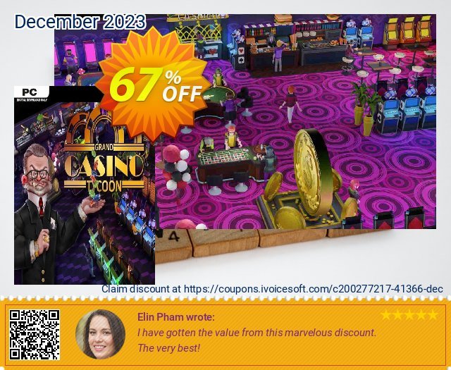Grand Casino Tycoon PC discount 67% OFF, 2024 April Fools' Day offering sales. Grand Casino Tycoon PC Deal 2024 CDkeys
