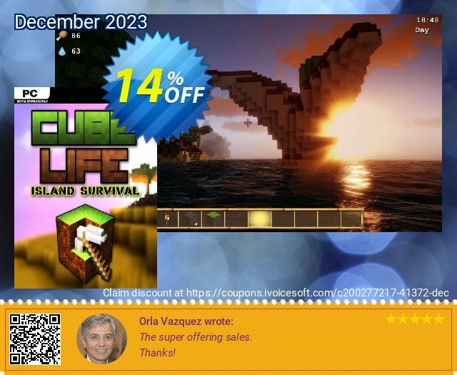 Cube Life: Island Survival PC 驚くべき クーポン スクリーンショット