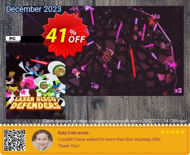 Laser Disco Defenders PC exklusiv Promotionsangebot Bildschirmfoto