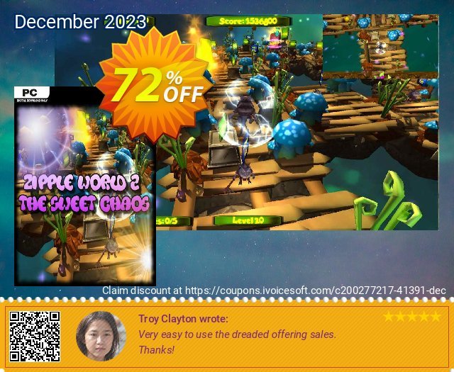 Zipple World 2 - The Sweet Chaos PC tersendiri penawaran loyalitas pelanggan Screenshot