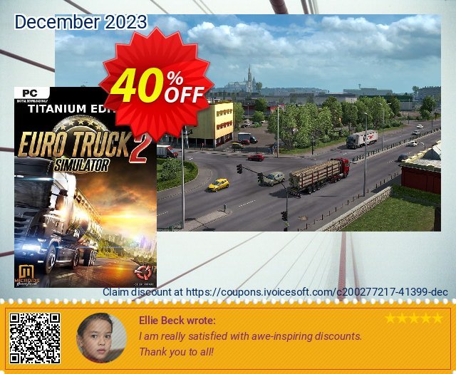 Euro Truck Simulator 2 Titanium Edition PC discount 40% OFF, 2024 Spring offering sales. Euro Truck Simulator 2 Titanium Edition PC Deal 2024 CDkeys