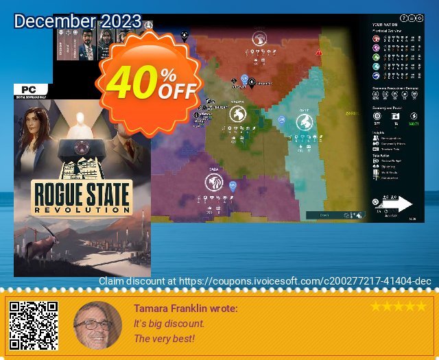 Rogue State Revolution PC discount 40% OFF, 2024 African Liberation Day offering sales. Rogue State Revolution PC Deal 2024 CDkeys