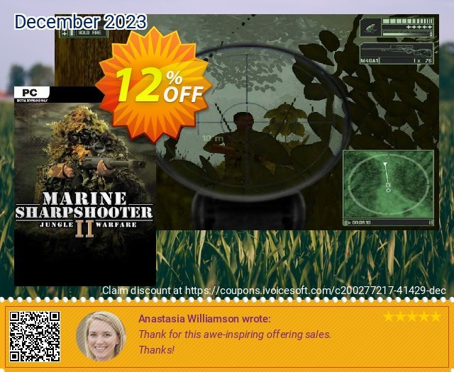 Marine Sharpshooter II: Jungle Warfare PC verblüffend Beförderung Bildschirmfoto