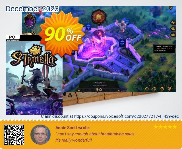 Armello PC discount 90% OFF, 2024 World Backup Day offering sales. Armello PC Deal 2024 CDkeys