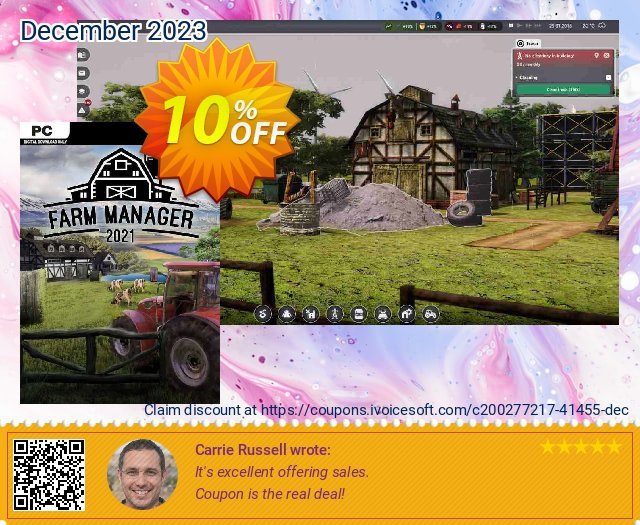 Farm Manager 2021 PC discount 10% OFF, 2024 Labour Day offering sales. Farm Manager 2024 PC Deal 2024 CDkeys