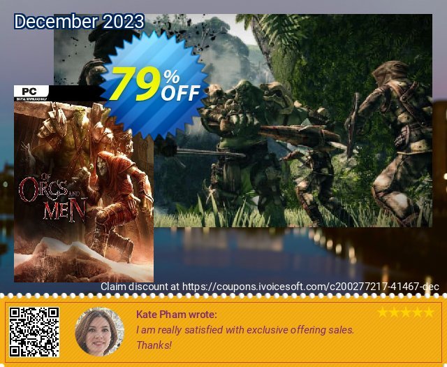 Of Orcs And Men PC discount 79% OFF, 2024 Memorial Day offer. Of Orcs And Men PC Deal 2024 CDkeys