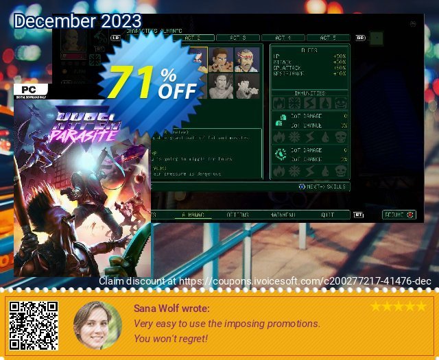 HyperParasite PC klasse Außendienst-Promotions Bildschirmfoto