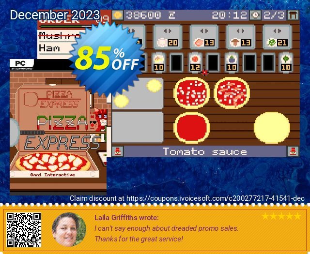 Pizza Express PC 惊人的 优惠券 软件截图