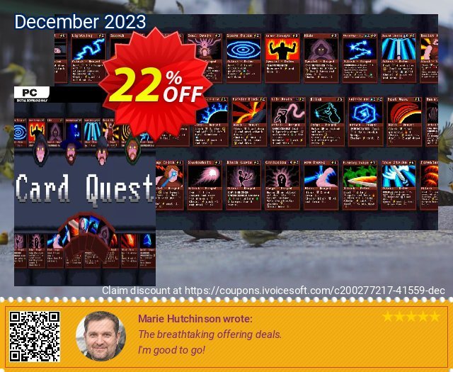 Card Quest PC luar biasa kode voucher Screenshot