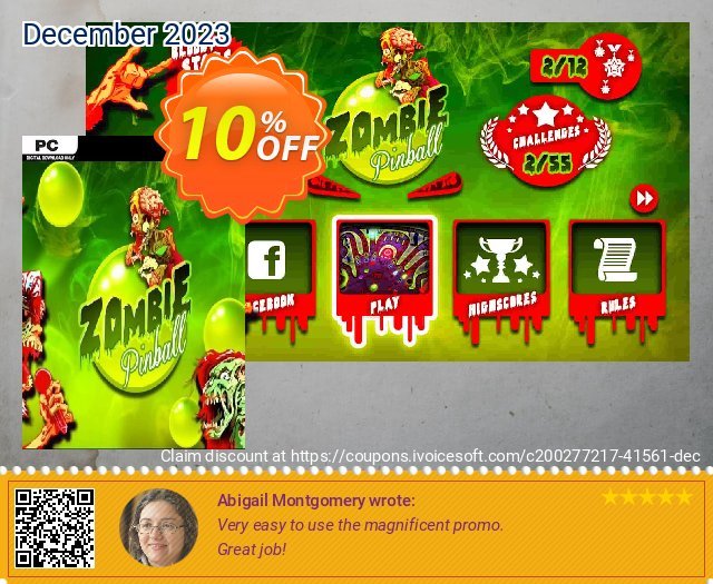 Zombie Pinball PC 大的 产品销售 软件截图