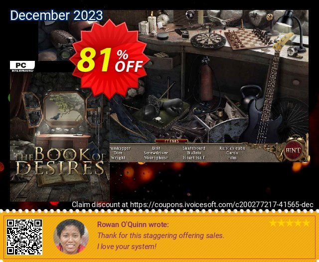 The Book of Desires PC dahsyat voucher promo Screenshot