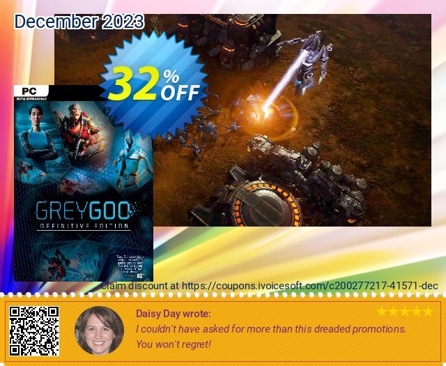 Grey Goo Definitive Edition PC discount 32% OFF, 2024 April Fools' Day offering sales. Grey Goo Definitive Edition PC Deal 2024 CDkeys