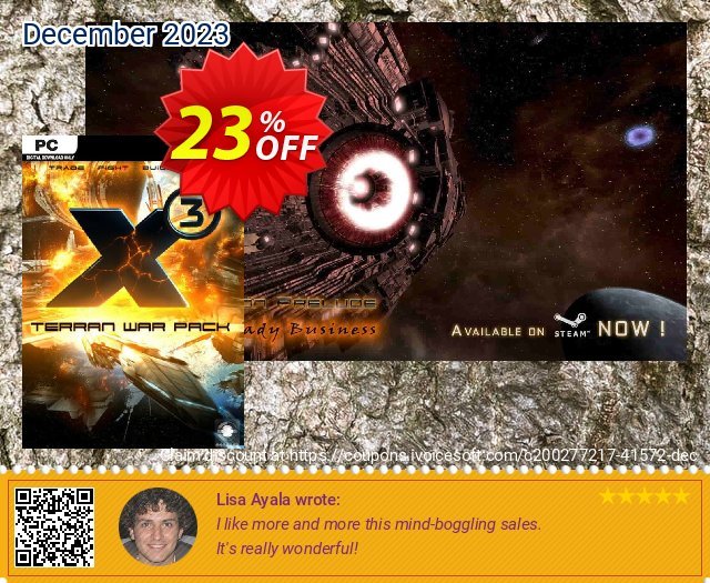 X3 Terran War Pack PC discount 23% OFF, 2024 Memorial Day offering sales. X3 Terran War Pack PC Deal 2024 CDkeys