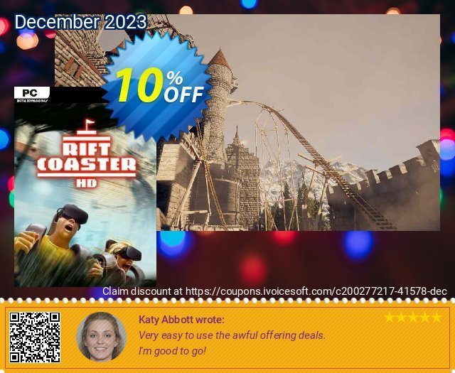 Rift Coaster HD Remastered VR PC discount 10% OFF, 2024 Int' Nurses Day promotions. Rift Coaster HD Remastered VR PC Deal 2024 CDkeys