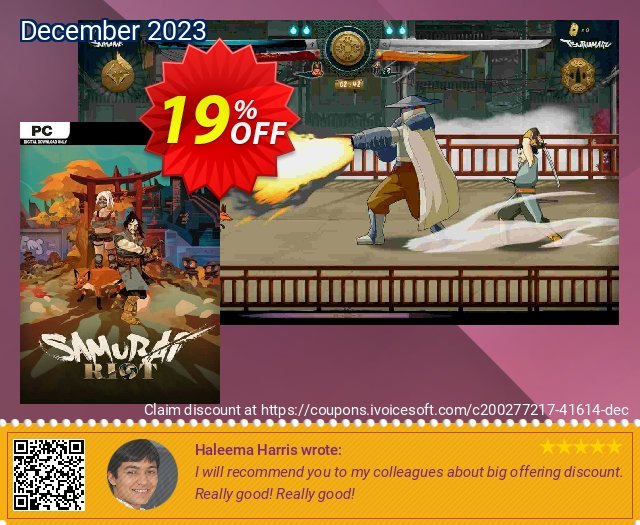 Samurai Riot PC discount 19% OFF, 2024 African Liberation Day offering sales. Samurai Riot PC Deal 2024 CDkeys