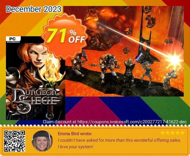 Dungeon Siege  PC beeindruckend Promotionsangebot Bildschirmfoto