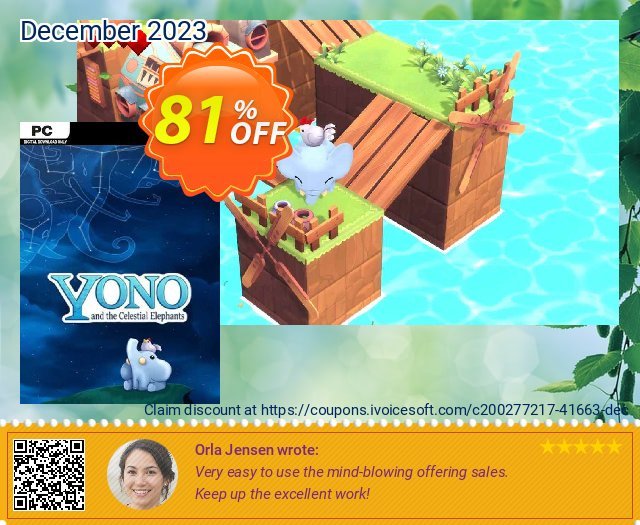 Yono and the Celestial Elephants PC exklusiv Außendienst-Promotions Bildschirmfoto