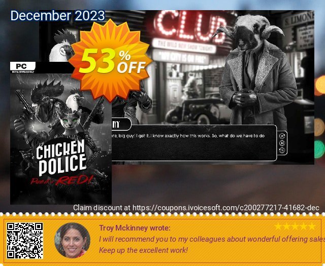 Chicken Police - Paint it RED PC toll Preisnachlass Bildschirmfoto