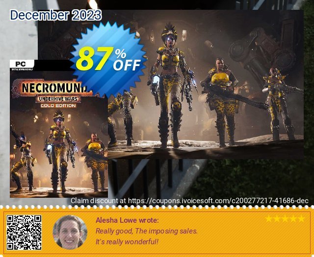 Necromunda Underhive Wars - Gold Edition PC discount 87% OFF, 2024 Working Day offering sales. Necromunda Underhive Wars - Gold Edition PC Deal 2024 CDkeys