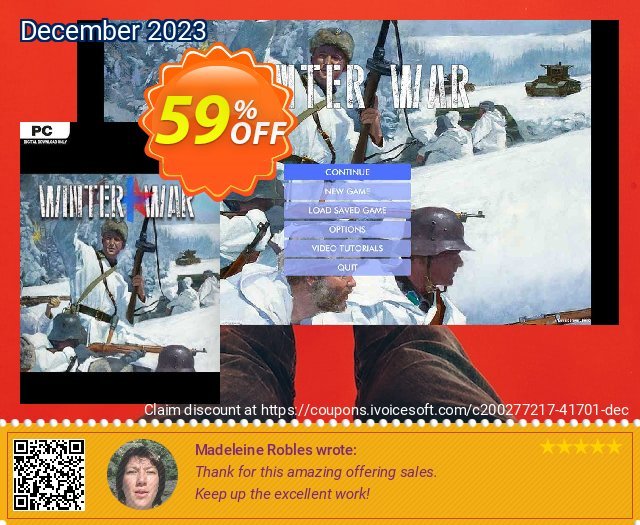 Winter War PC tersendiri voucher promo Screenshot
