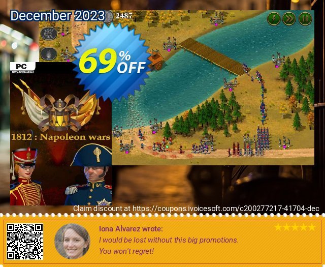 1812: Napoleon Wars PC discount 69% OFF, 2024 African Liberation Day offering sales. 1812: Napoleon Wars PC Deal 2024 CDkeys