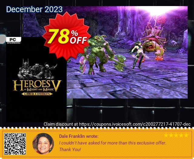Heroes of Might and Magic V Gold Edition PC discount 78% OFF, 2024 Memorial Day offering sales. Heroes of Might and Magic V Gold Edition PC Deal 2024 CDkeys