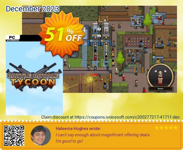 Battle Royale Tycoon PC discount 51% OFF, 2024 Mother Day promotions. Battle Royale Tycoon PC Deal 2024 CDkeys