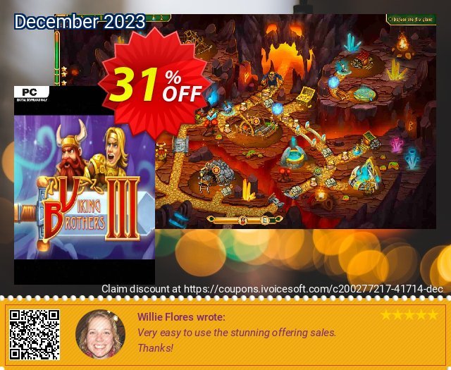 Viking Brothers 3 PC Exzellent Außendienst-Promotions Bildschirmfoto