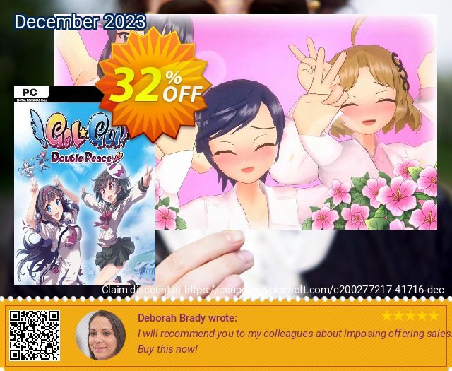 Gal*Gun Double Peace PC discount 32% OFF, 2024 Mother Day offering discount. Gal*Gun Double Peace PC Deal 2024 CDkeys